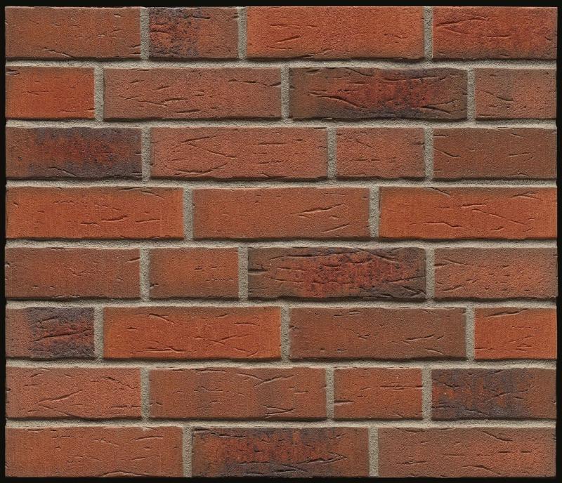 Klinker 6687 rot-rustik-geflammt-antik